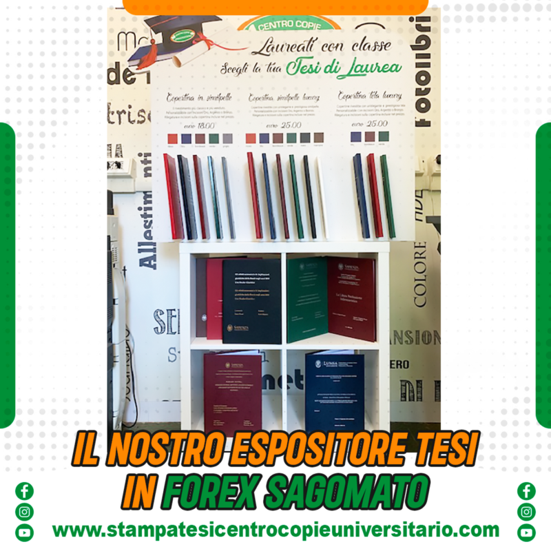 il nostro espositore tesi in forex sagomato