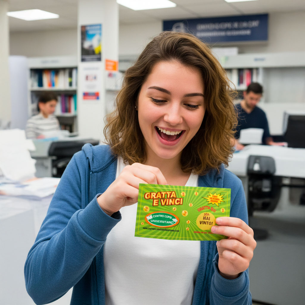 Promozione Gratta e Vinci del Centro Copie Universitario a Roma