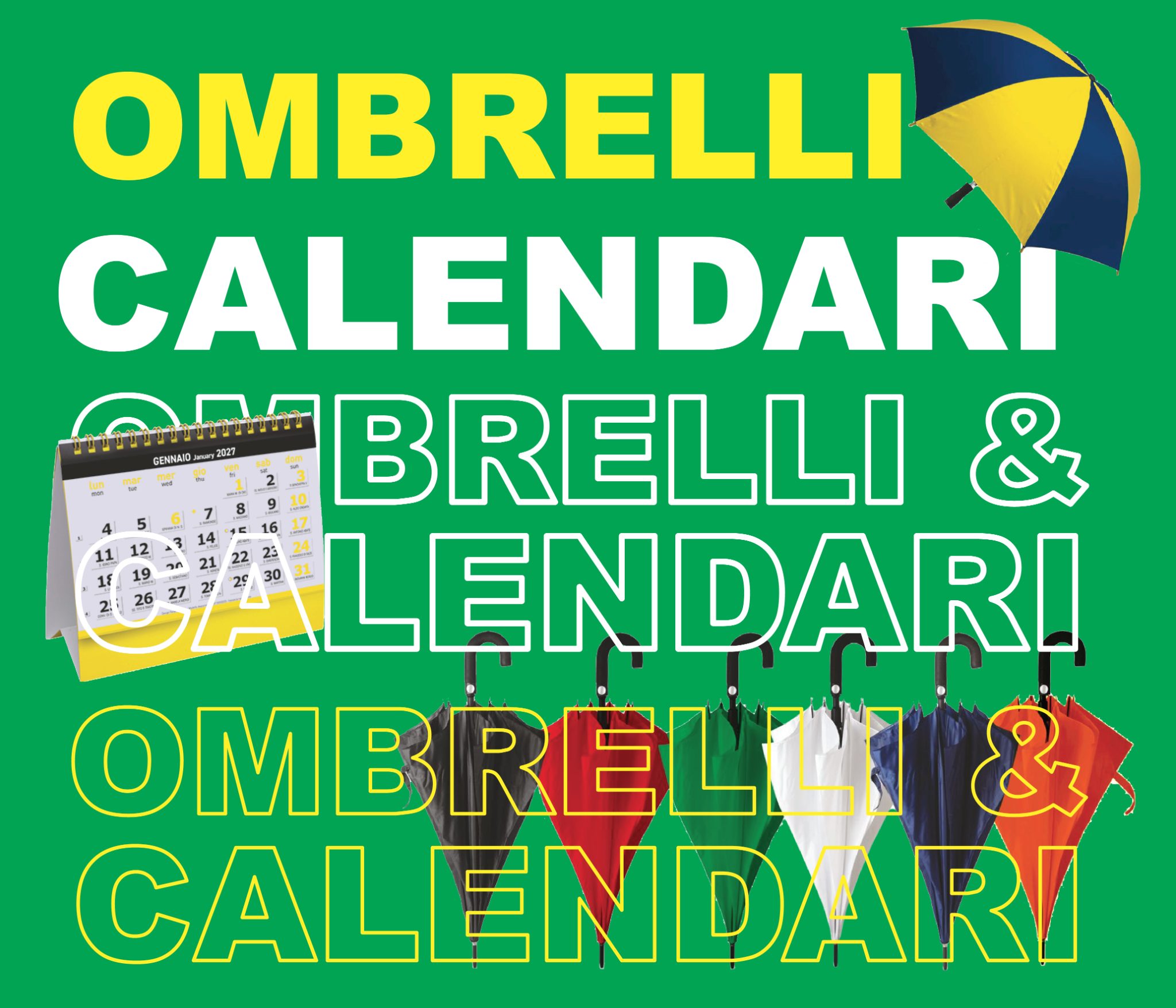 Ombrelli e calendari personalizzati